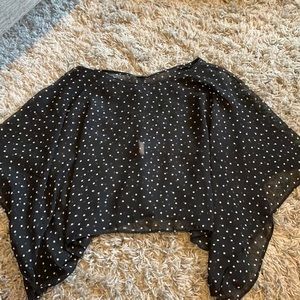 (2/$15) 🟡 Sheer Chiffon Crop Top